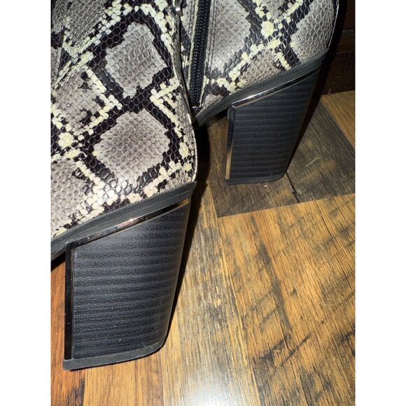 CIRCUS Sam Edelman CAL Snakeskin Embossed Boot Bootie Size 10 - Picture 7 of 14
